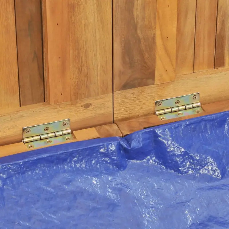 Opbergbox voor buiten van massief teakhout met eenvoudig deksel - Opbergboxen voor buiten