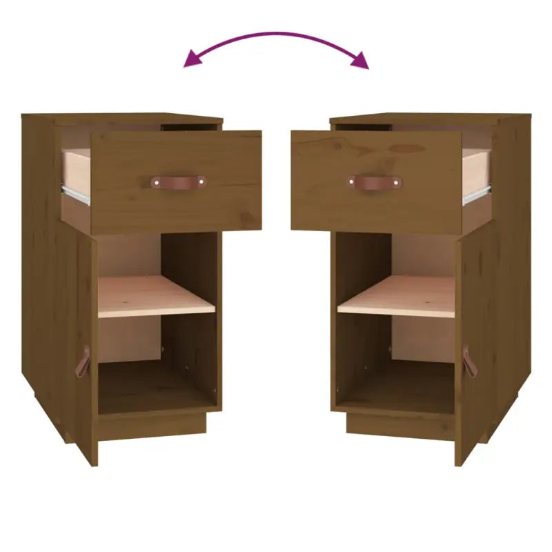 Opbergkast in massief grenenhout voor woonruimte en kantoor - Opbergkasten & lockerkasten