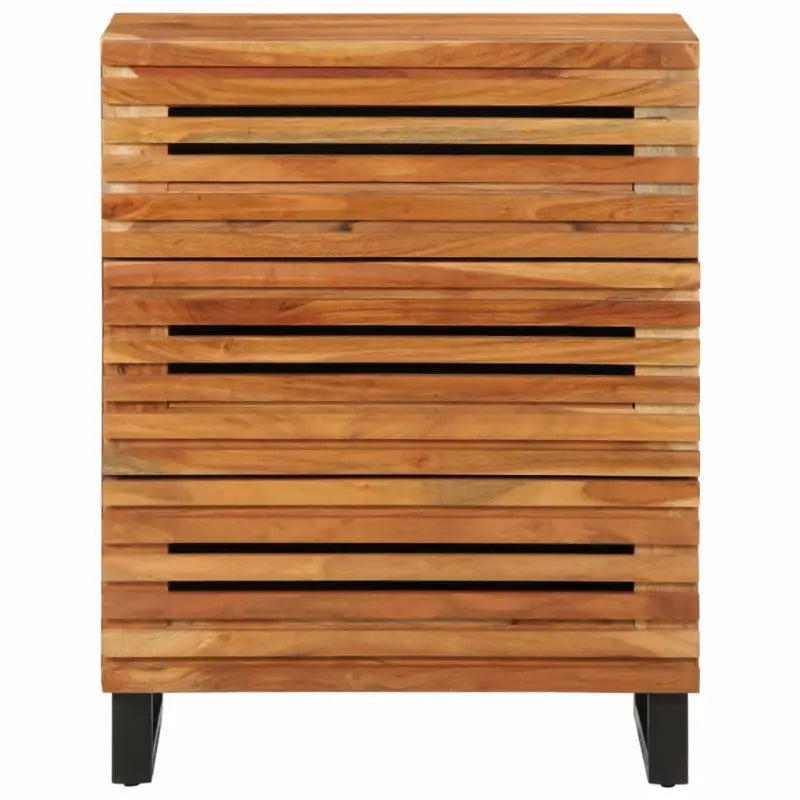 Opbergkast van massief acaciahout met industriële stijl - Opbergkasten & lockerkasten