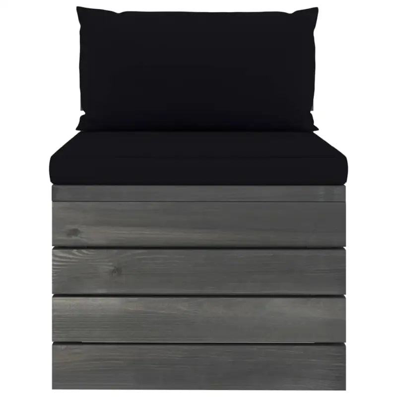 Pallet tuinset van massief grenenhout met kussens voor ontspanning - Tuinsets