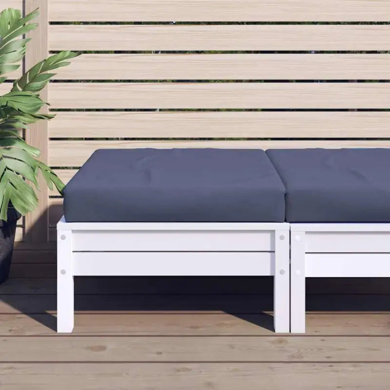 Palletkussen van oxford stof voor een frisse uitstraling in je buitenruimte - Marineblauw / 1 / Voetensteun