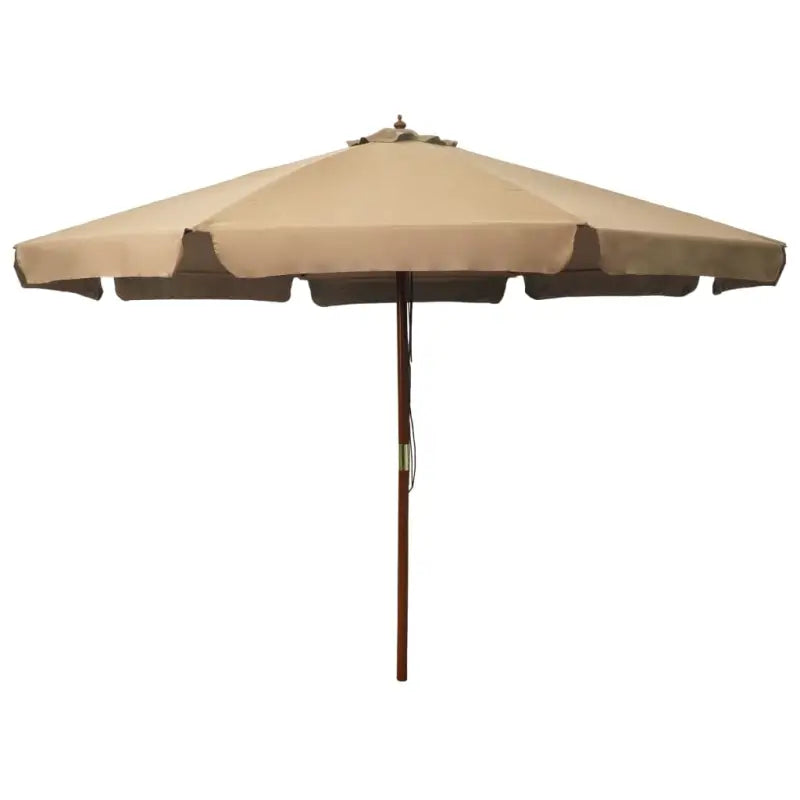 Parasol met houten paal voor schaduw en buiten genieten - Taupe / 1 - Parasols en zonneschermen