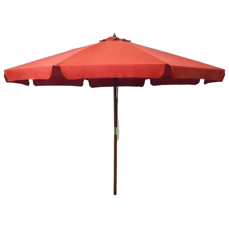 Parasol met houten paal voor schaduw en buiten genieten - Terracotta / 1 - Parasols en zonneschermen