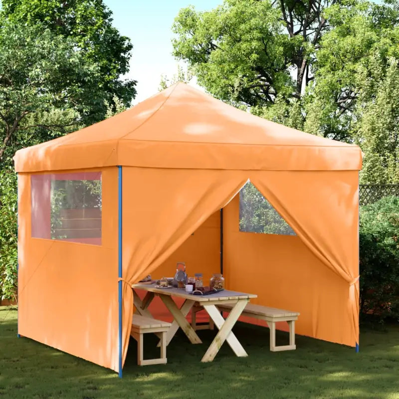 Partytent met roestvrij stalen frame voor buiten en tuinactiviteiten - Oranje / 1 / met 4 zijwanden - Partytenten &
