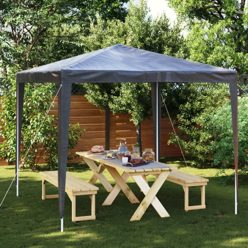 Partytent voor tuinfeesten en buitengebruik - Antraciet / 2.5 x 2.5 m / 1 - Partytenten & prieëlen