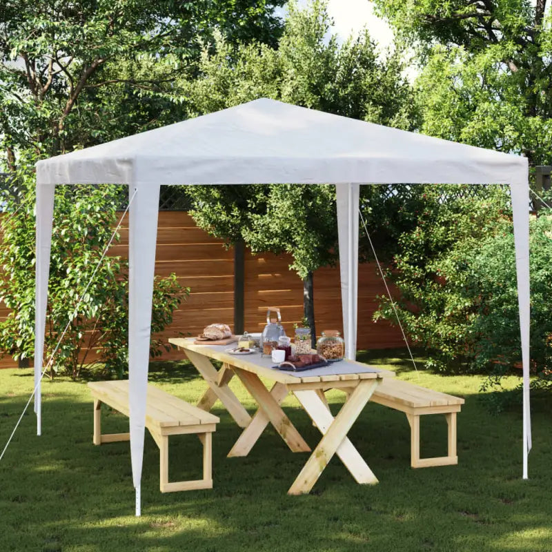 Partytent voor tuinfeesten en buitengebruik - Wit / 2.5 x 2.5 m / 1 - Partytenten & prieëlen