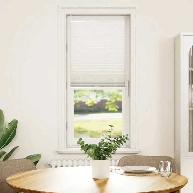 Plissé rolgordijn voor jonge kinderen met gemakkelijke zon- en zichtbescherming - Wit / 50 x 150 cm - Jaloezieën &