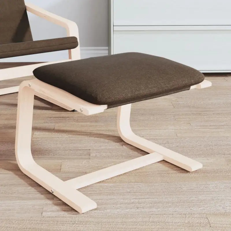 Poefs met massief berkenhout voor een modern en duurzaam interieur - Donkerbruin / 1 - Poefs