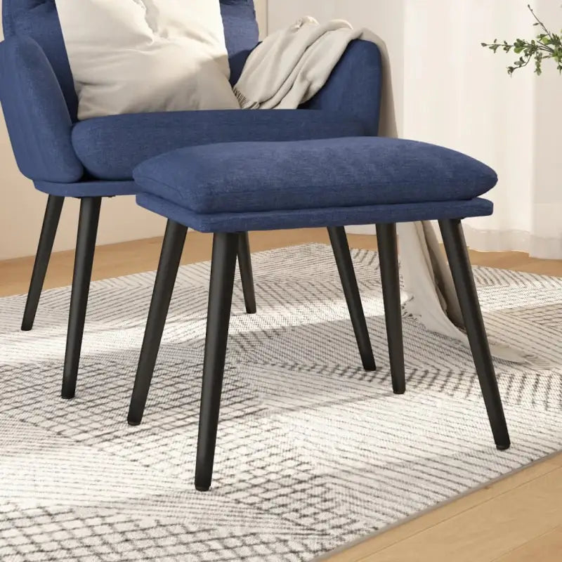 Poefs Metalen Poten voor een Modern en Comfortabel Interieur - Blauw / 1 - Poefs
