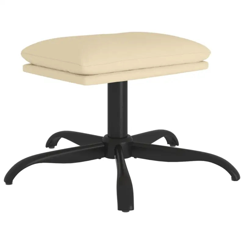 Poefs voetenbank met metalen poten en moderne uitstraling - Poefs