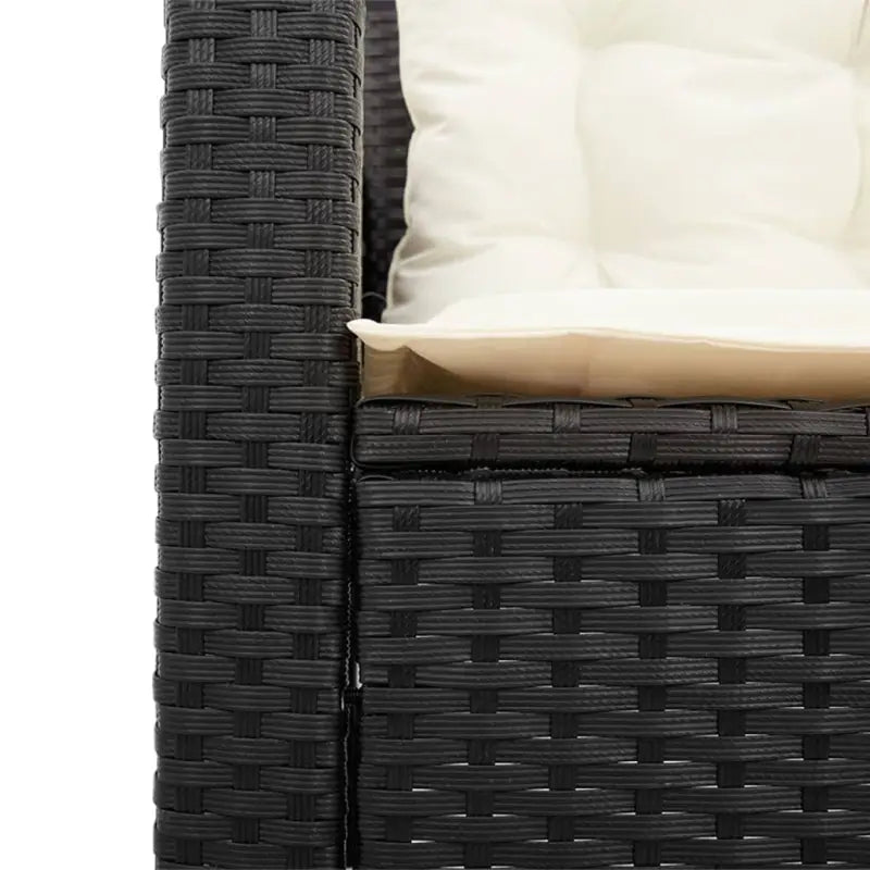 Poly rattan L-vorm tuinbank voor een comfortabele zitervaring - Tuinsets