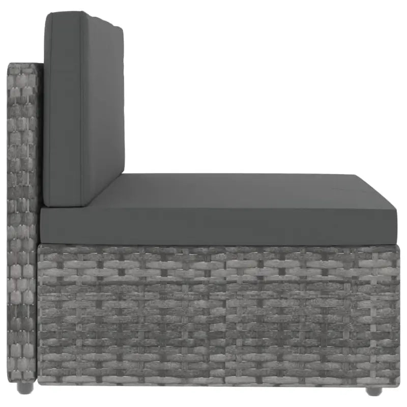 Poly Rattan Loungeset met comfortabele breedte en diepte zitting - Tuinsets