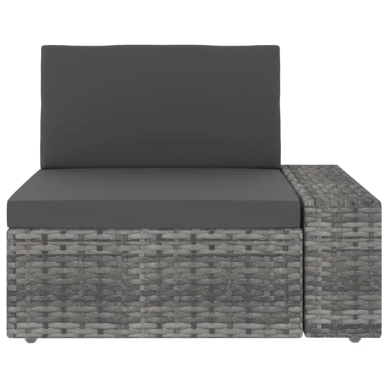 Poly rattan loungeset met comfortabele breedte en diepte zitting - Tuinsets