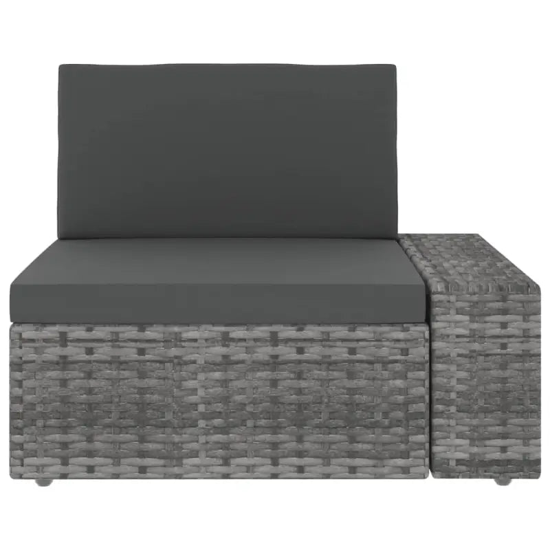 Poly Rattan Loungeset met comfortabele breedte en diepte zitting - Tuinsets
