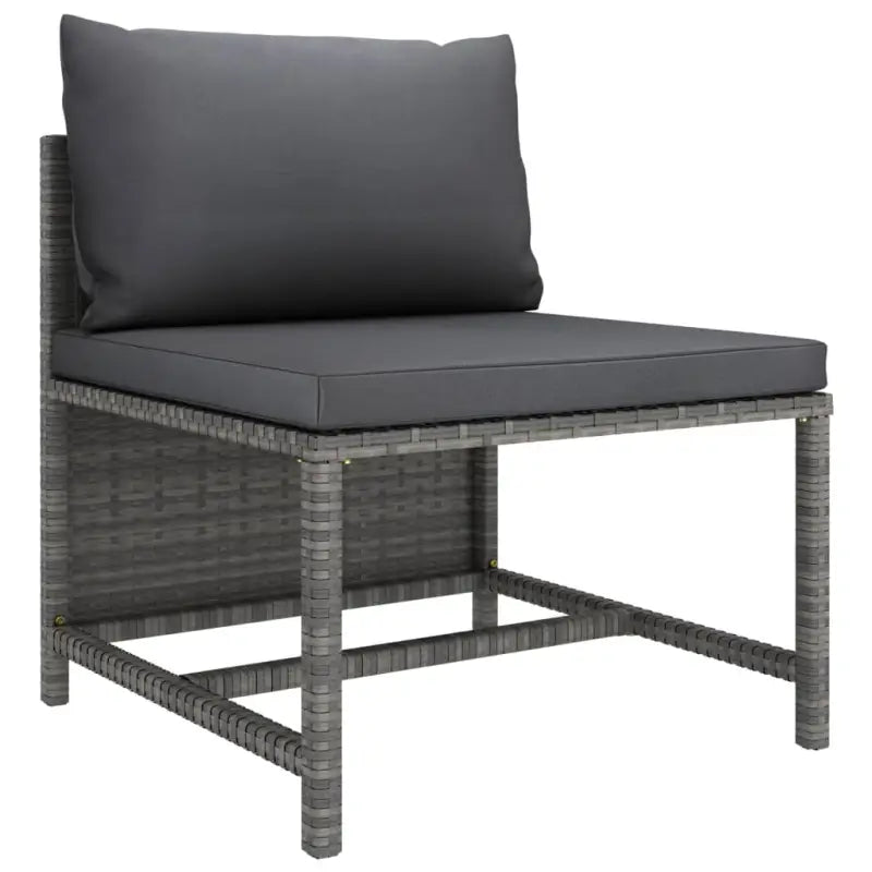 Poly rattan loungeset met diepte zitting en comfortabel materiaal vulling - Tuinsets