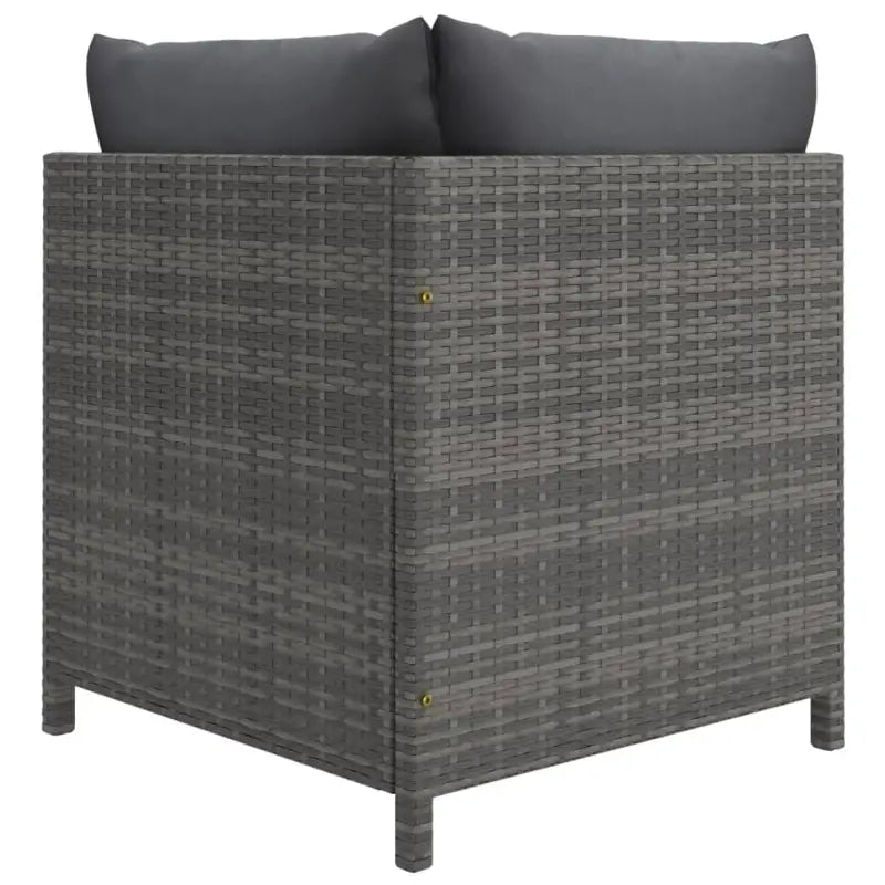 Poly rattan loungeset met diepte zitting en comfortabel materiaal vulling - Tuinsets