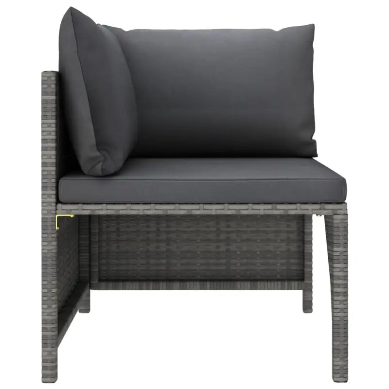 Poly rattan loungeset met diepte zitting en comfortabel materiaal vulling - Tuinsets
