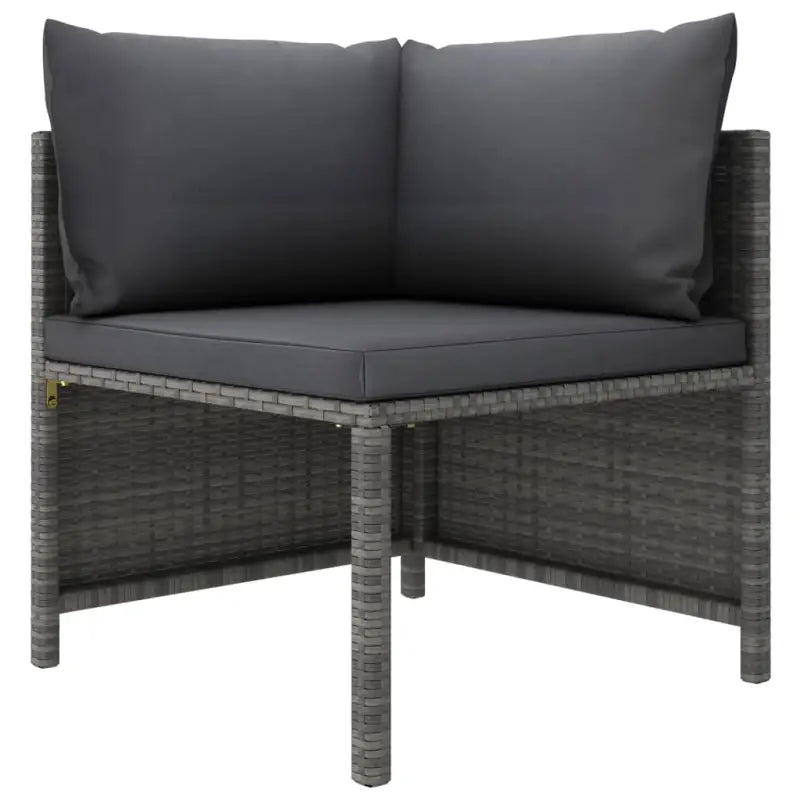 Poly rattan loungeset met diepte zitting en comfortabel materiaal vulling - Tuinsets