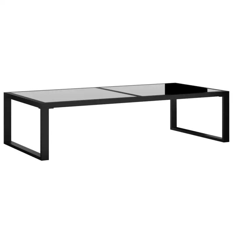 Poly rattan loungeset met gehard glas en dikte kussen voor tuin of terras - Tuinsets