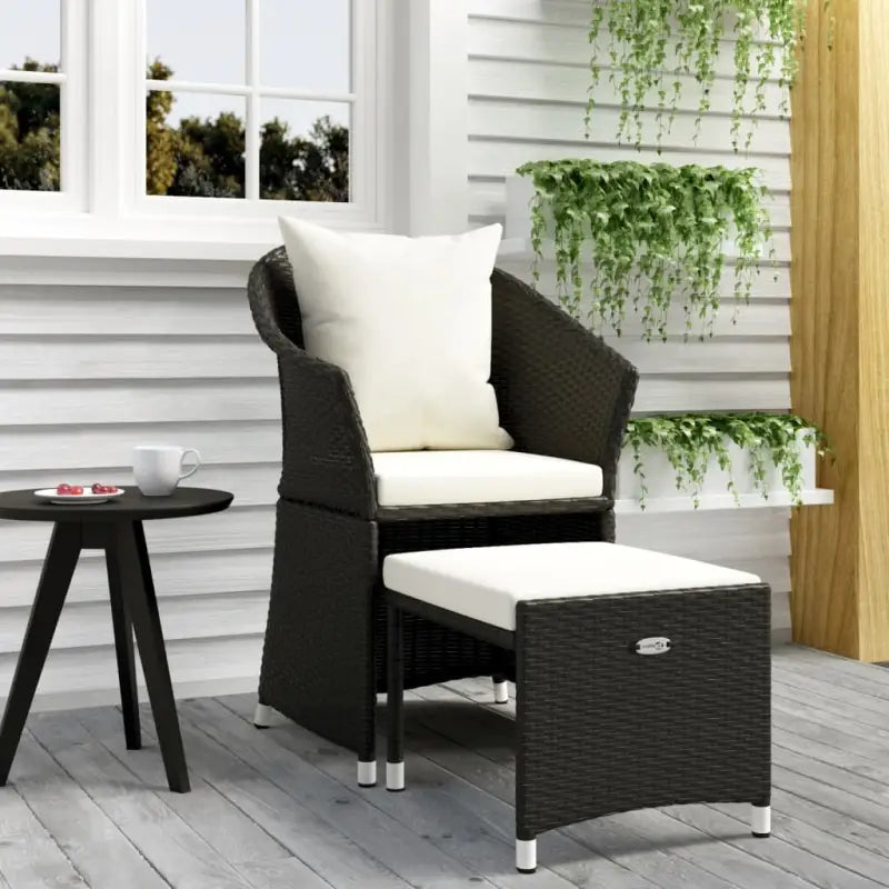Poly Rattan Loungeset met Stalen Frame voor Comfortabele Tuinplezier - Tuinsets