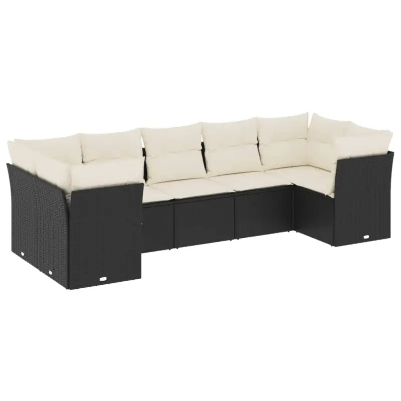 Poly Rattan Loungeset met Waterdichte Tas en Gepoedercoat Staal - Tuinsets