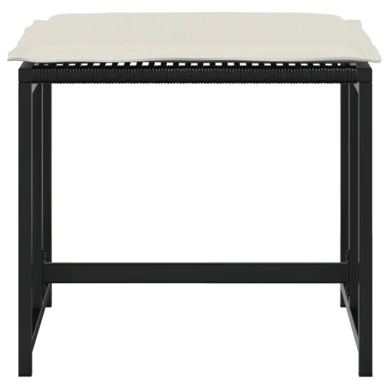 Poly rattan tuinkrukken voor een comfortabele zitervaring met wasbare hoes - Tuinpoefs