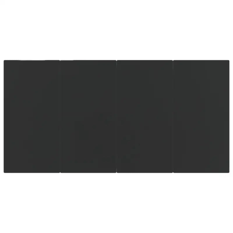 Poly rattan tuinset met gehard glas en zwart materiaal voor elegante buitenruimte - Tuinsets