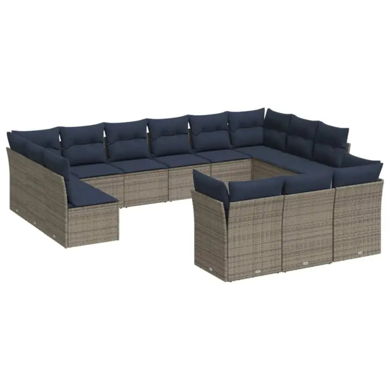 Poly Rattan Tuinset met Gepoedercoat Staal en Waterdichte Tas - Tuinsets