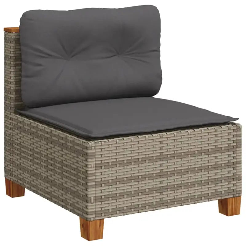 Poly Rattan Tuinset met Natuurlijke Olieafwerking en Comfortabele Zitervaring - Tuinsets