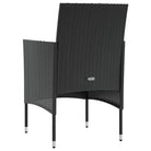 Poly rattan tuinset met ruime zittingsdiepte en breedte voor ontspanning - Tuinsets