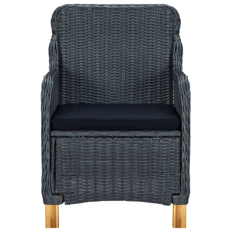 Poly Rattan Tuinset voor buiten met comfortabele stoelen en tafel - Tuinsets