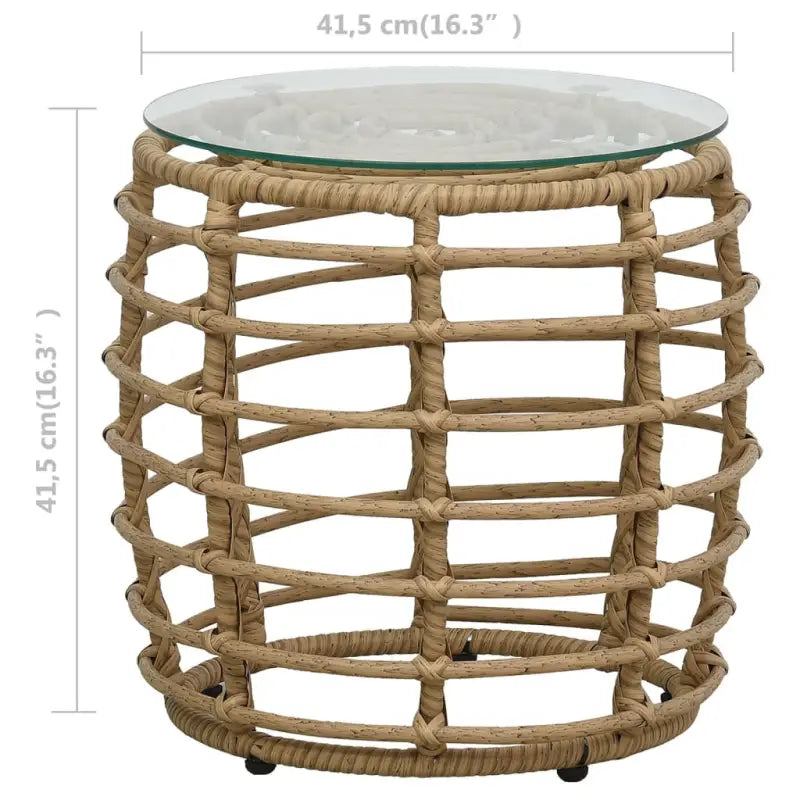 Poly Rattan Tuinset voor een rustieke buitenruimte - Tuinsets