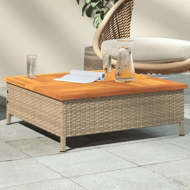 Poly rattan tuintafel voor gemakkelijk schoonmaken en gezellig samenzijn - Tuintafels