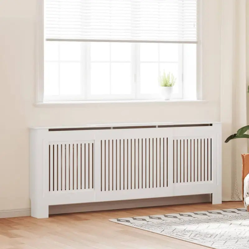 Radiatorombouw met levert inhoud voor decoratie en extra opbergruimte - Wit / 205 x 20.5 x 81.5 cm / 1 - Accessoires