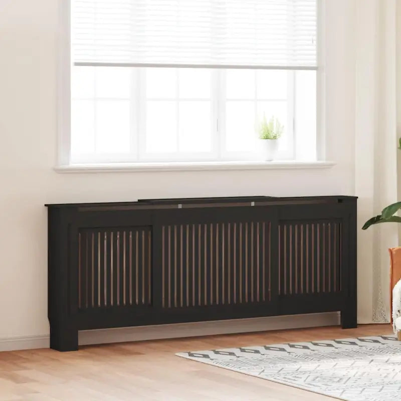 Radiatorombouw met levert inhoud voor decoratie en extra opbergruimte - Zwart / 205 x 20.5 x 81.5 cm / 1 - Accessoires