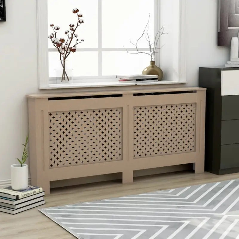 Radiatorombouw van MDF voor een stijlvolle woonkamerafwerking - Bruin / 172 x 19 x 81.5 cm / 1 - Accessoires