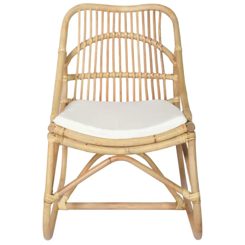 Rattan Fauteuil met Linnen Kussen voor een Charmante en Comfortabele Ruimte - Fauteuils & Relaxfauteuils