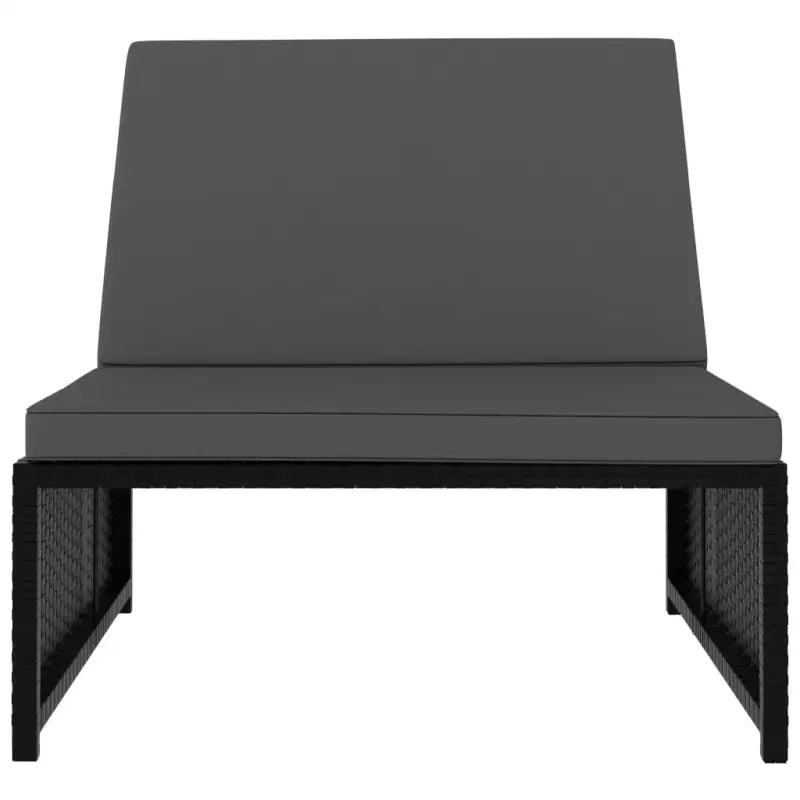 Rattan Loungeset met levering bevat van poly rattan voor tuin of terras - Ligstoelen