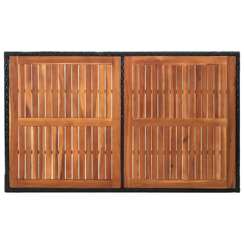 Rattan tuinset met gepoedercoat staal en verstelbare rugleuning - Tuinsets