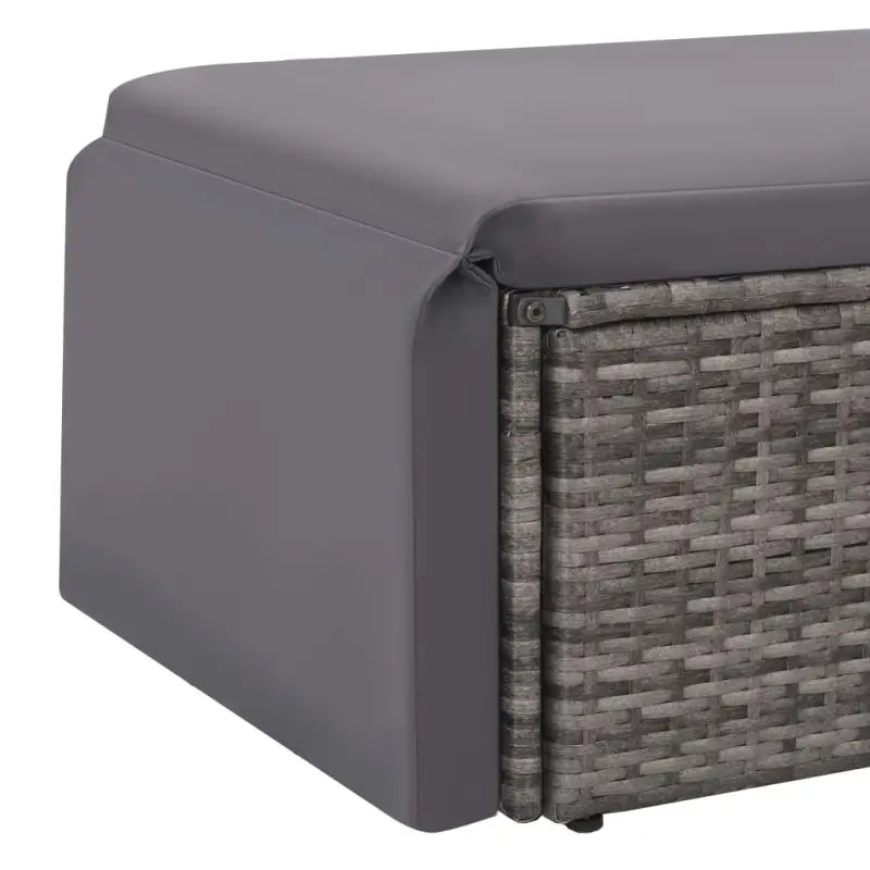 Rattan tuinset met gepoedercoat stalen frame voor een elegante buitenruimte - Tuinsets