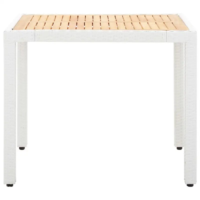 Rattan tuinset met massief acaciahout voor buiten dineren en relaxen - Tuinsets