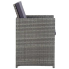 Rattan Tuinset voor Eten En Ontspanning in Moderne Stijl - 8x Fauteuil + 4x voetensteun + Tafel - Tuinsets