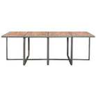 Rattan Tuinset voor Eten En Ontspanning in Moderne Stijl - 8x Fauteuil + 4x voetensteun + Tafel - Tuinsets