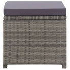 Rattan Tuinset voor Eten En Ontspanning in Moderne Stijl - 8x Fauteuil + 4x voetensteun + Tafel - Tuinsets