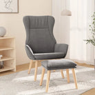 Relaxfauteuil met massief rubberwood voor ultiem comfort - Lichtgrijs / 1 / Met voetensteun - Fauteuils & Relaxfauteuils