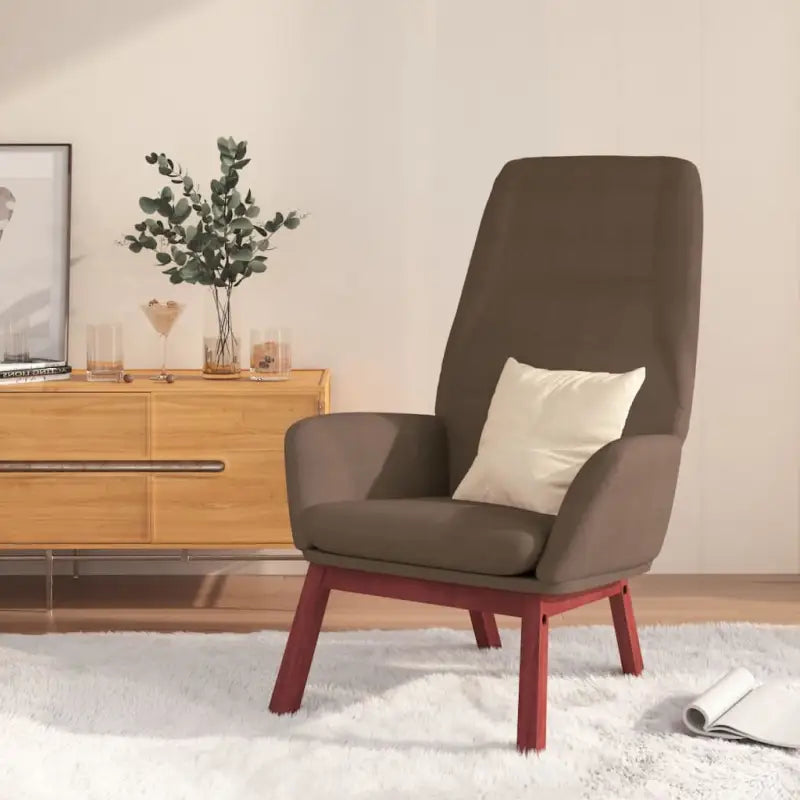 Relaxfauteuil met massief rubberwood voor ultiem comfort - Taupe / 1 / Zonder voetensteun - Fauteuils & Relaxfauteuils