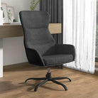 Relaxfauteuil met optimaal zitcomfort en graden draaibaar for extra comfort - Donkergrijs / 1 / Zonder voetensteun