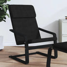 Relaxstoel met massief berkenhout en duurzame stof voor ultiem comfort - Zwart / 1 - Fauteuils & Relaxfauteuils