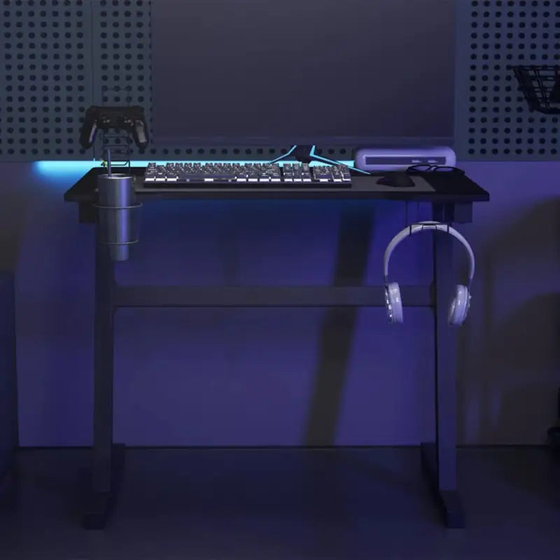 RGB Gaming Bureau met ergonomisch ontwerp voor comfortabel gamen - Zwart / 90 x 60 x 75 cm - Bureaus