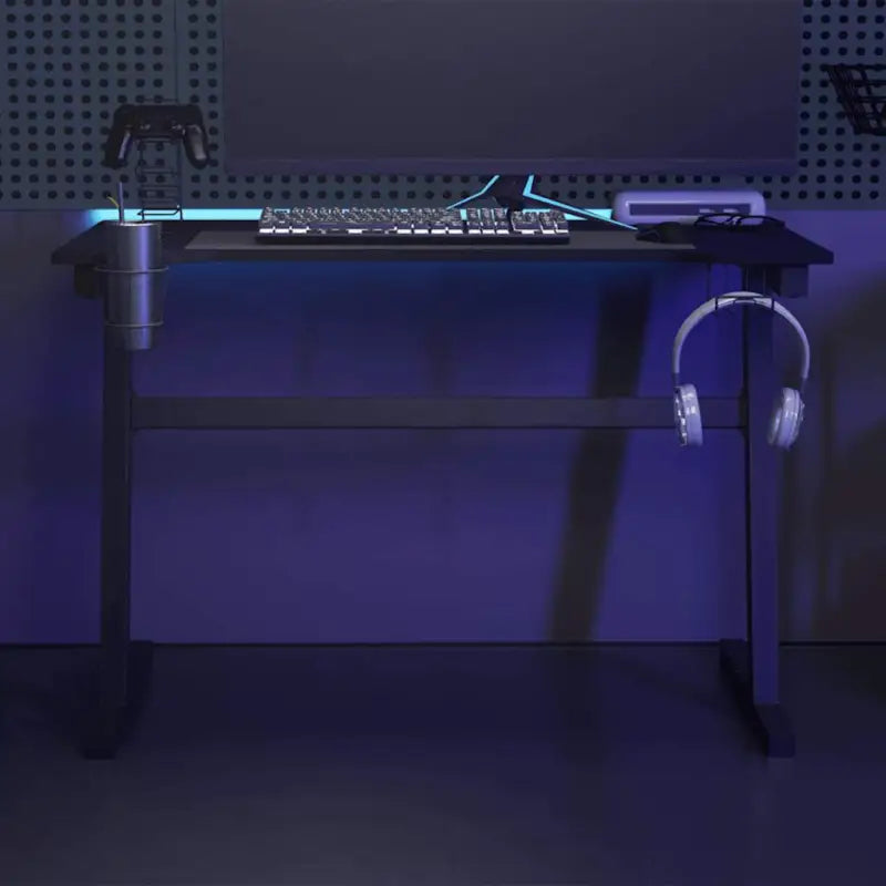 RGB Gaming Bureau met ergonomisch ontwerp voor comfortabel gamen - Zwart / 110 x 60 x 75 cm - Bureaus